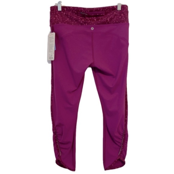 Lululemon Real Quick Tight Leggings Paradise Geo Regal Plum Size 10 NWT - Picture 2 of 16
